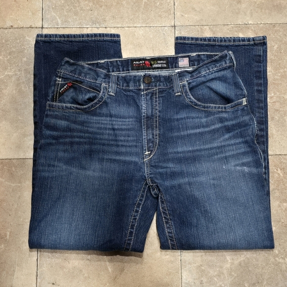 Ariat M5 Dark Blue Straight Leg Men's Jeans Size 36/30 - Picture 4 of 9